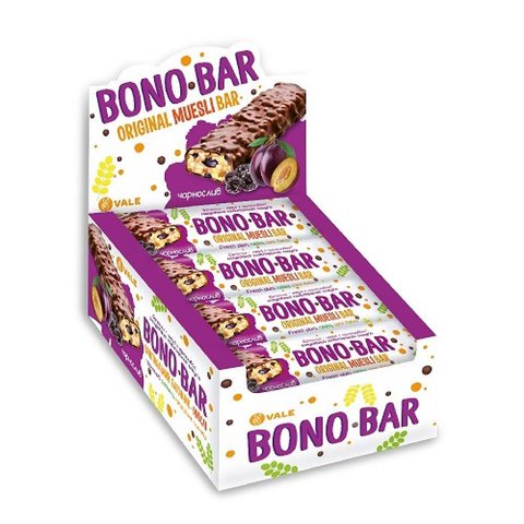 Bono Bar Original Muesli - 20х40g French Plum 100-39-3453050-20 фото