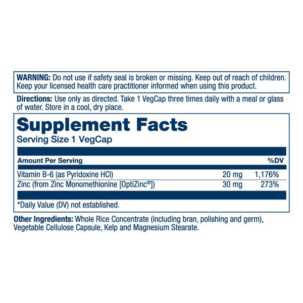 Opti Zinc 30mg - 60 vcaps 2022-10-1791 фото