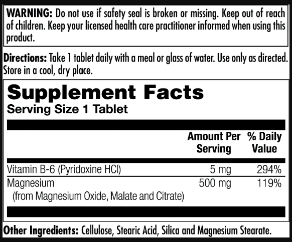 Magnesium Sustained Release Triple Source 500mg - 100 tabs 2022-10-0999 фото