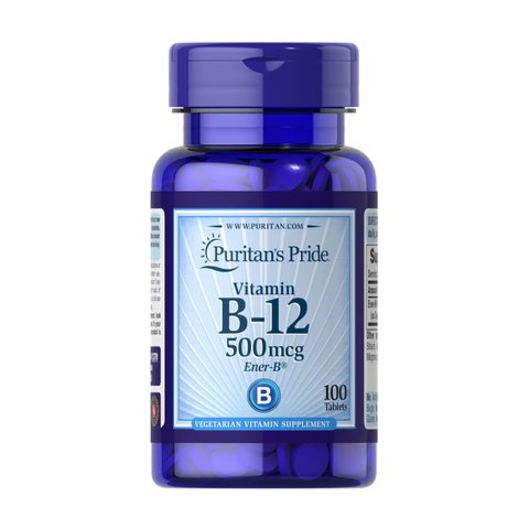 Vitamin B-12 500 mcg - 100 tabs 2023-10-2469 фото