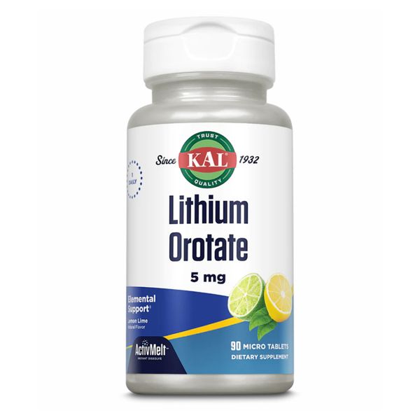 Lithium Orotate 5mg - 90 tabs Lemon Lime 2022-10-1001 фото