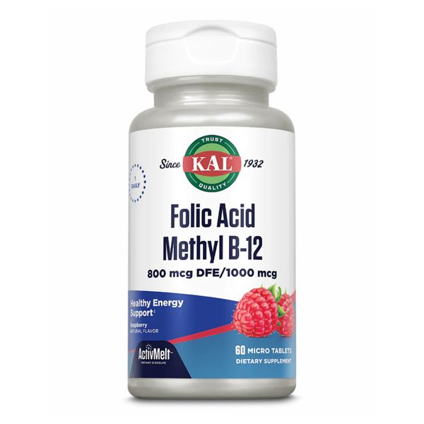 Folic Acid Methyl B-12 800mcg - 60 tabs Raspberry 2022-10-1005 фото