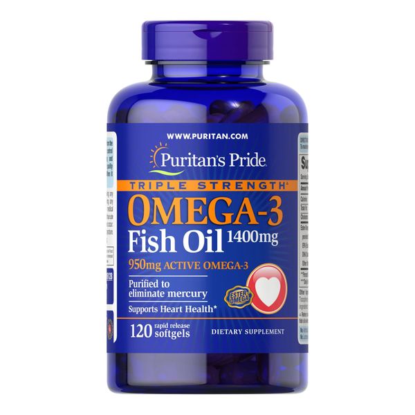 Omega-3 Triple Strength 1400mg (950 mg Active Omega-3) - 120caps 100-73-9259667-20 фото