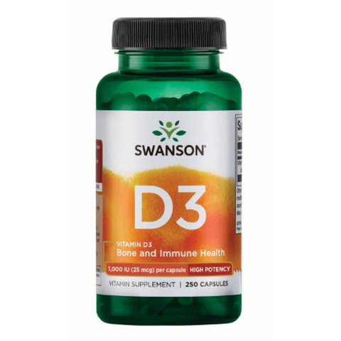 D-3 High Potency Vitamin 1000iu - 250caps 100-64-9675982-20 фото