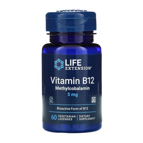 Vitamin B12 Methylcobalamin 5 mg - 60 vcaps 2022-10-1892 фото