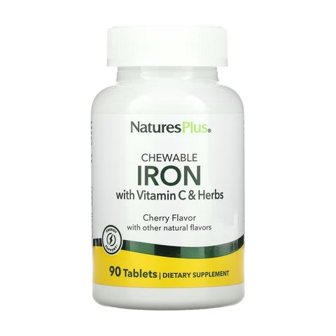 Iron 27 mg with Vitamin C Herbs - 90 tabs 2023-10-2361 фото