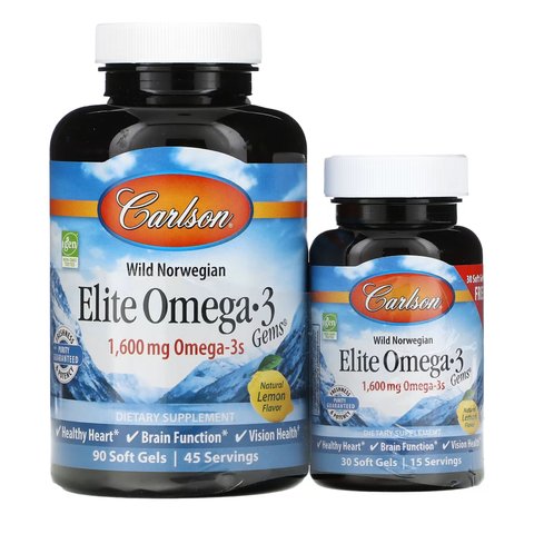 Elite Omega-3 Gems - 90+30 softgels 2022-10-2506 фото