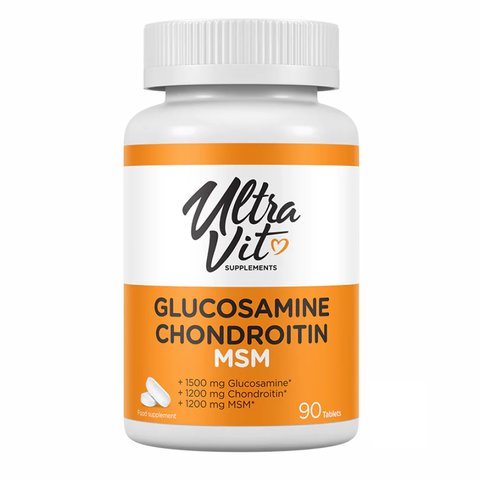 Ultravit Glucosamine Chondroitin MSM - 90 tabs 2022-10-0500 фото