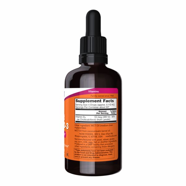 Liquid Vitamin D-3 - 59ml (2fl oz) 2022-10-2560 фото