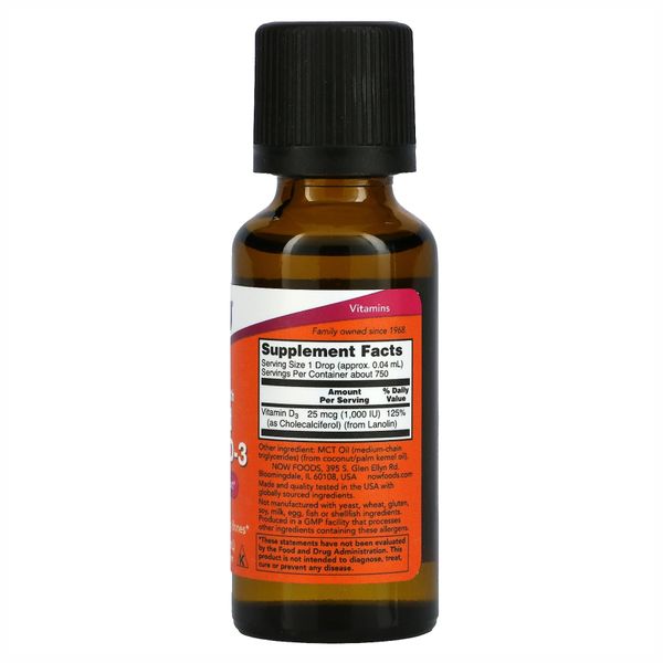 Liquid Vitamin D-3 - 30ml (1fl oz) 2022-10-0660 фото