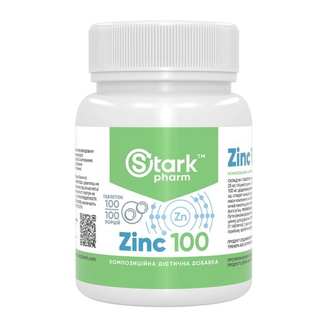 Stark Zinc 100mg - 100tabs 100-38-0362989-20 фото