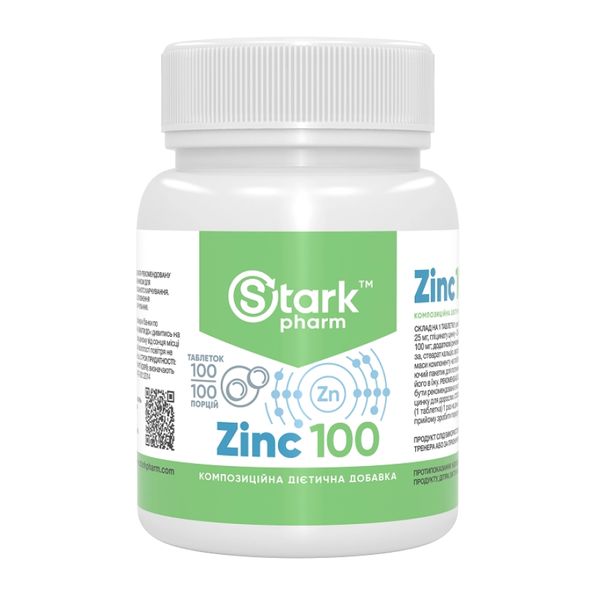 Stark Zinc 100mg - 100tabs 100-38-0362989-20 фото