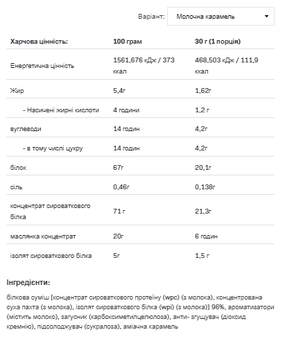 Whey Delicious - 700g Milk Caramel 100-41-6610726-20 фото
