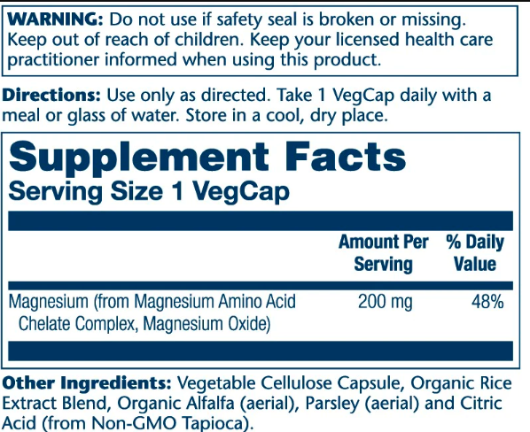 Magnesium 200mg - 100 vcaps 2022-10-1026 фото